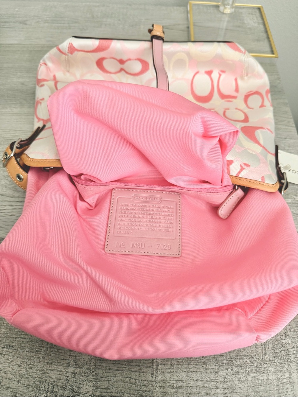 Coach Pink Purse Bag - Picture 8 of 10